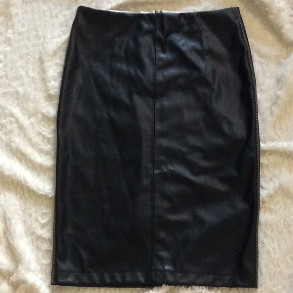 Zara faux leather skirt